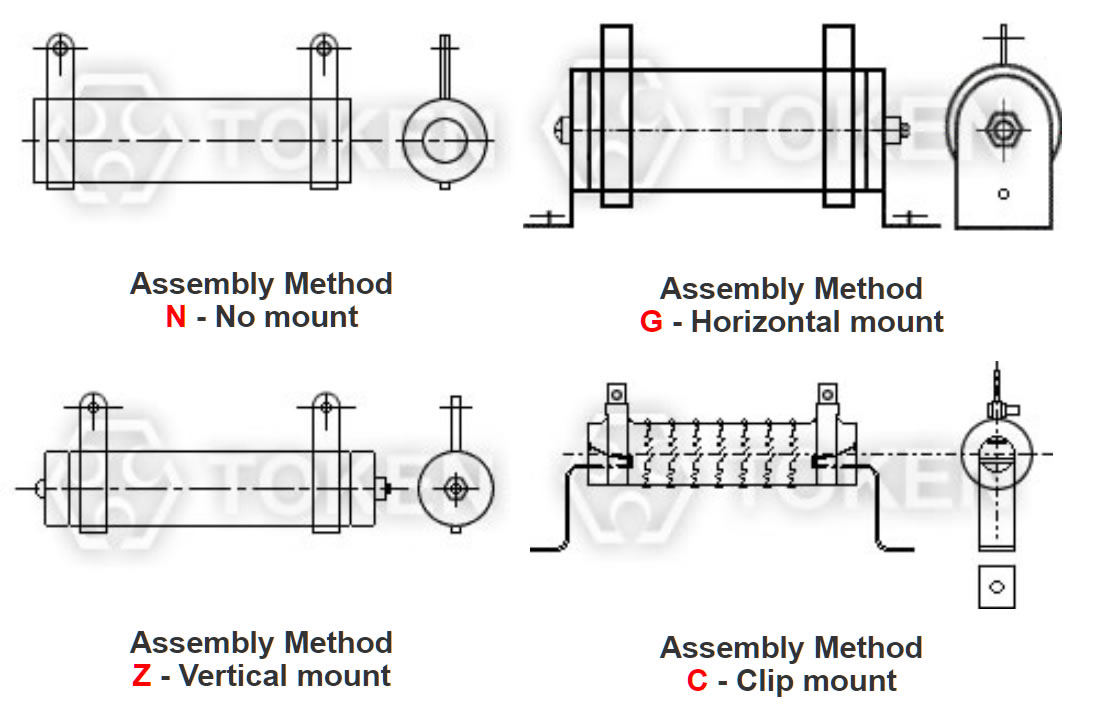 wirewound resistor assembly